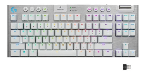 Teclado Mecânico Gamer Sem Fio Logitech G915 Tkl Tactile Bco