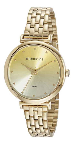 Relógio Mondaine Feminino Dourado Ref - 32448lpmvde1