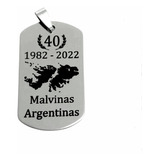 Medalla Malvinas Argentinas Acero Grabado Láser - Petrarca 