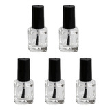 Frascos De Esmalte De Unhas Vazios Para Manicure, 5 Unidades