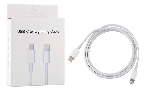 Cable De Carga Usb Tipo C A Lightning Para iPhone 1 Metro 