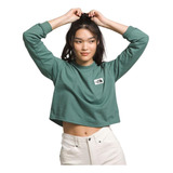 Polera Mujer The North Face L/s Heritage Patch Verde