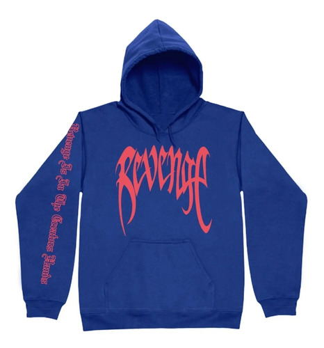 Xxxtentacion Sudadera Revenge Hoodie Inspired Blue Red | Meses sin interés