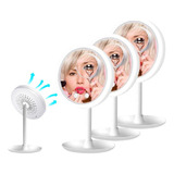 Espejo Led Con Ventilador Para Maquillaje - X3