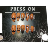 Uñas Press On Con Diseño De Halloween