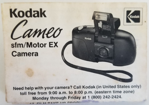 Manual De Instruções Da Câmera Fotográfica Kodak Cameo