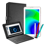 Tablet Mini Computador Android Celular + Capa Teclado 7poleg