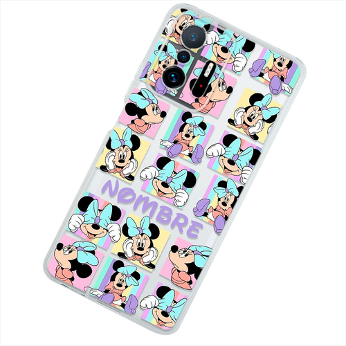 Funda Para Xiaomi Minnie Mouse Personalizada Con El Nombre