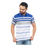 Playera Gravity Tipo Polo A Rayas