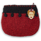 Bolsa De Maquillaje Rojo Cremallera Frida Kahlo Bolsas Bolsa