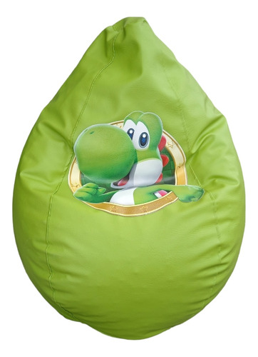 Sílla Puff Pera Yoshi Estampado Cuerotex Adulto