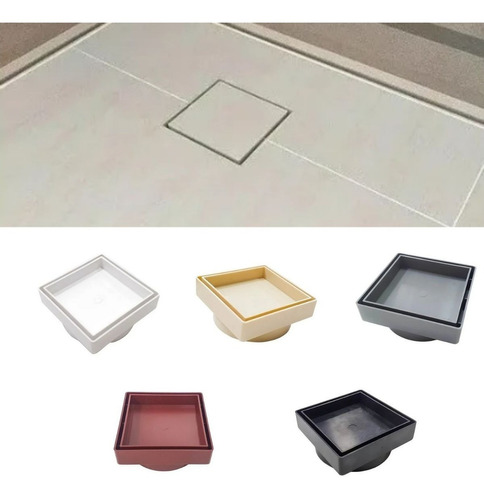 Ralo Oculto 10x10 Invisível Zero Branco Piso Porcelanato