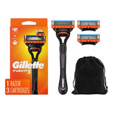 Máquina Para Afeitar Gillette Fusion5 + 3 Cartuchos Original