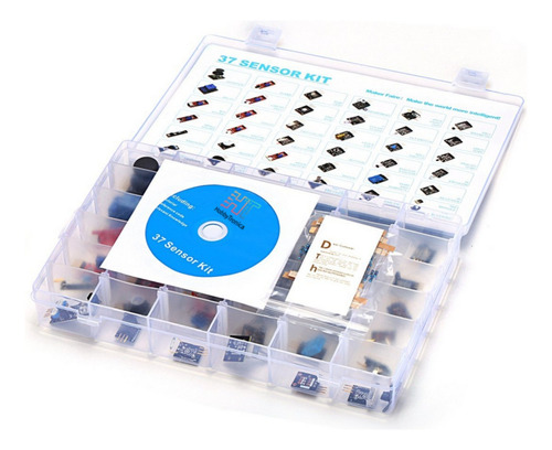 Kit De 37 Sensores Con Caja Pastica Arduino Completo Premium