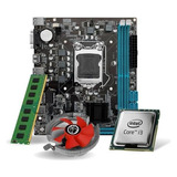 Kit Pl Mãe H61+proc I3 2100+mem 4 Gb Ddr3 Cooler Rede 10/100