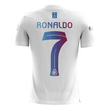 Remera Deportiva Al Nassr Blanca Ronaldo Cax-1850 Artemix