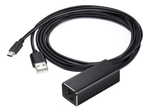 Fire Tv Stick Micro Usb A Rj45 Ethernet Adaptador Con Cabina