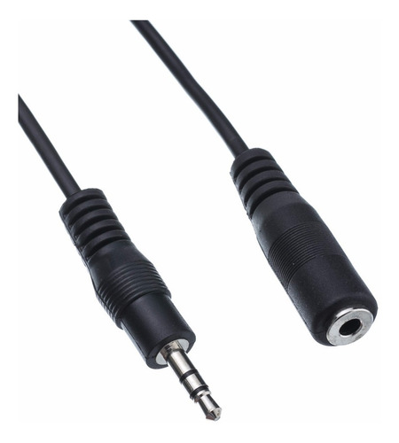 Cable De Audio Plug 3.5 A Jack Hembra 1m. Auxiliar 