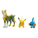 Figuras Batalla Mudkip Pikachu Boltund Juguete Pokemon ;o