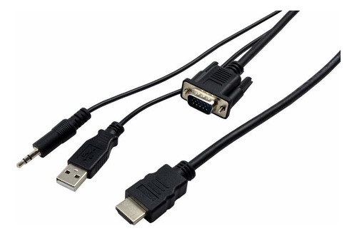 Visiontek Vga A Hdmi Activo Adaptador W/ Audio 1.5mt Macho A