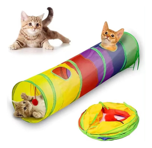 Juguete Interactivo Para Gatos Tunnel Cats, Juguete Plegable