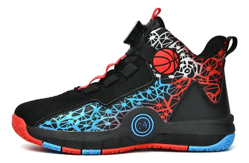 Niños Tenis De Botones Giratorios - Zapatillas De Baloncesto | Meses sin interés