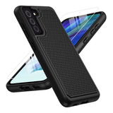 Para Samsung Galaxy S21 Fe Case: Dual Layer Protective Heavy