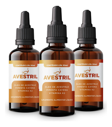 Kit 3 Avestril Original 90ml Loja Oficial