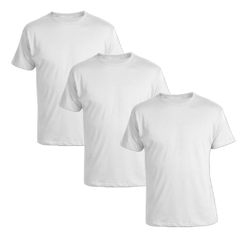 Pack X5 Remera Lisa Spun Sublimable Poliester Para Sublimar