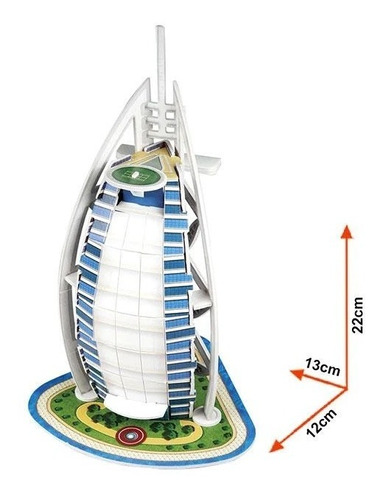 Miniatura - Burj Al Arab - Puzzle 3d