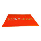 Tapete Bienvenido  Pvc Trafico Pesado 50x80 Cm