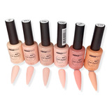 Pack De 6 Colores Permanentes Cherimoya Nude 8ml