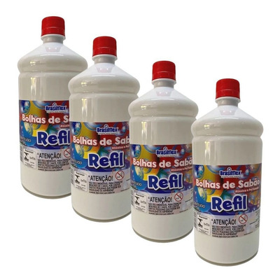 Refil Liquido 4 Litros Para Maquina De Fazer Bolhas De Sabão