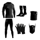 Kit Termico Oslo + Cuellos + Guantes Y Medias Piel **