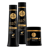 Haskell Kit Cavalo Forte 500ml Shampoo Condicionador Máscara