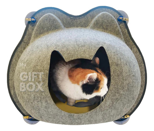 Cama Nido Hamaca Para Ventana En Forma De Gato En Fieltro