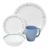 Vajilla 16 Pzas Country Cottage Corelle 6022006 -blanco