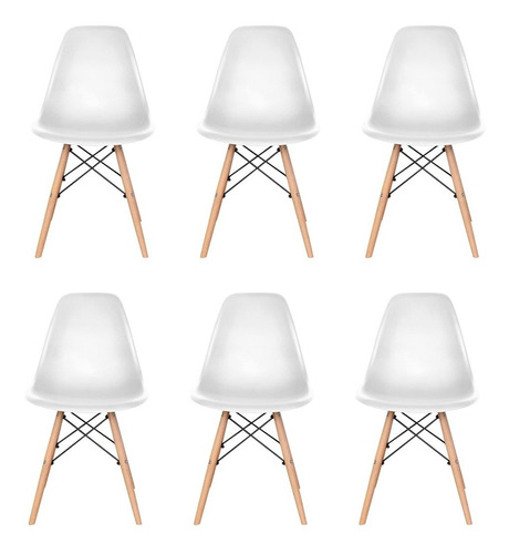 Silla Para Comedor Minimalista Eames 6 Piezas