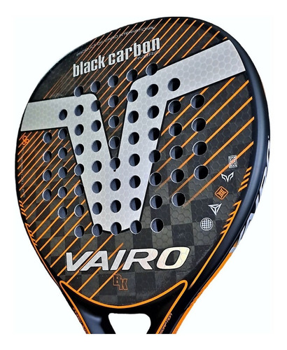 Paleta Padel Vairo Bk Carbon Hybrid Importada | Favio Sport