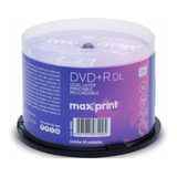 300 Dvd+r 8.5 Gb Maxprint Printable 240minutos 8x Original