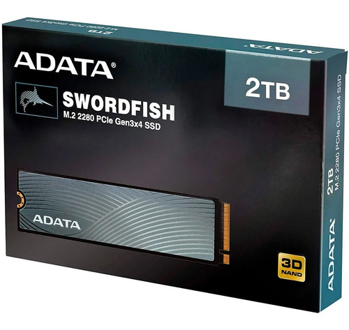 Disco Solido Ssd Adata Swordfish 2tb Nvme Pci-e Gen3x4 M.2 C Color Gris