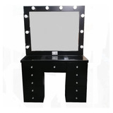 Tocador Vanity Hollywood Diamante Sin Taburete. 