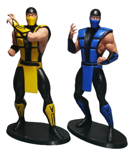 Scorpion Y Subzero De Mortal Kombat. Figuras De 15cm. Imp3d.