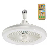 Luz De Led Ventilador De Teto Controle Remoto Lampada E27