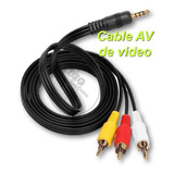 Cable Av Mini Plug 3.5mm A 3 Rca Video Y Audio Tv Box Dvd