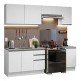 Cocina Integral Luna Glamy Madesa Con Acessorios 240cm Bl