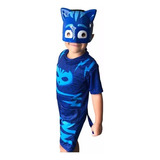 Fantasia Menino Gato Pj Masks Curta Masc/plast S/ Enchimento