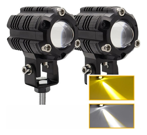 Par Exploradoras Led Largo Alcance 12.000 Lumens Moto Switch