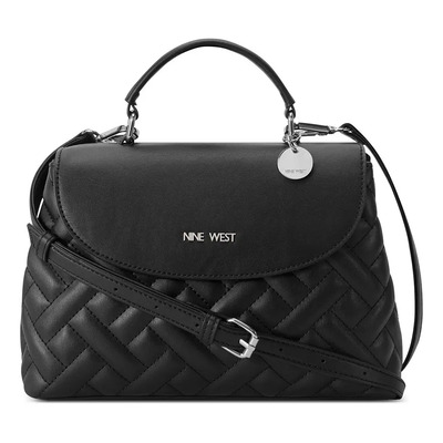 Bolsa Crossbody Nine West Para Mujer Negro Nyq567321 Diseño De La Tela Liso | Envío gratis