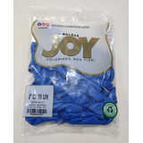 50 Balão Bexiga Joy N°8 - Cores (ler Descrição) Cor Azul Royal